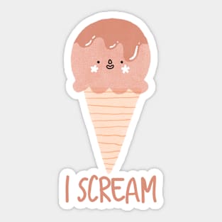 I Scream Sticker